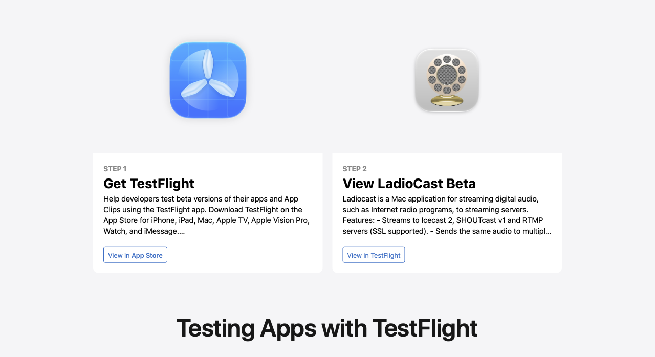 Join the LadioCast beta - TestFlight - Apple